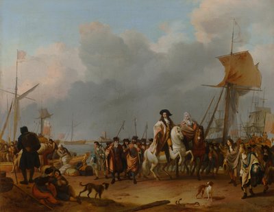 The Arrival of Stadholder-King Willem III in the Oranjepolder on 31 January 1691, 1692 by Ludolf Backhuysen